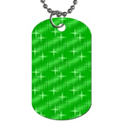 Many Stars, Neon Green Dog Tag (two Sides) by ImpressiveMoments