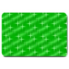 Many Stars, Neon Green Large Doormat 