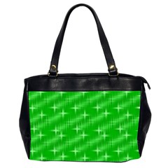 Many Stars, Neon Green Office Handbags (2 Sides) 