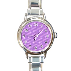 Many Stars, Lilac Round Italian Charm Watches