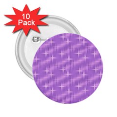 Many Stars, Lilac 2 25  Buttons (10 Pack) 