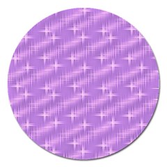 Many Stars, Lilac Magnet 5  (round)