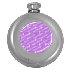 Many Stars, Lilac Round Hip Flask (5 Oz)