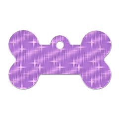 Many Stars, Lilac Dog Tag Bone (one Side)