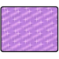 Many Stars, Lilac Double Sided Fleece Blanket (medium) 