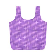 Many Stars, Lilac Full Print Recycle Bags (m) 