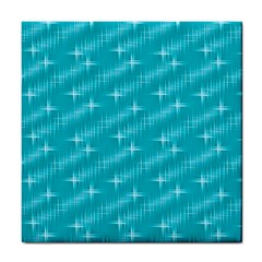 Many Stars,aqua Tile Coasters