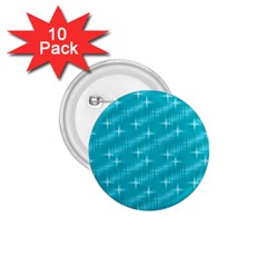 Many Stars,aqua 1 75  Buttons (10 Pack)