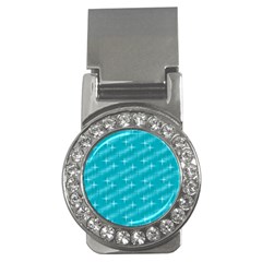 Many Stars,aqua Money Clips (cz) 