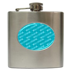 Many Stars,aqua Hip Flask (6 Oz)