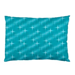 Many Stars,aqua Pillow Cases