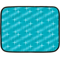 Many Stars,aqua Fleece Blanket (mini)