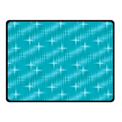 Many Stars,aqua Fleece Blanket (small)