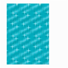 Many Stars,aqua Small Garden Flag (two Sides)