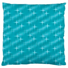 Many Stars,aqua Large Cushion Cases (one Side) 