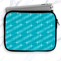 Many Stars,aqua Apple Ipad 2/3/4 Zipper Cases