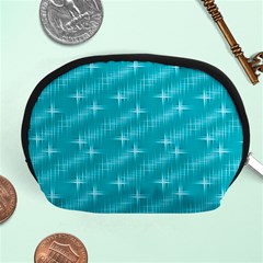 Many Stars,aqua Accessory Pouches (medium) 