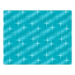 Many Stars,aqua Double Sided Flano Blanket (large)  by ImpressiveMoments