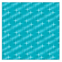 Many Stars,aqua Large Satin Scarf (square)