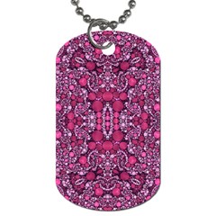 Crazy Beautiful Abstract  Dog Tag (two Sides)