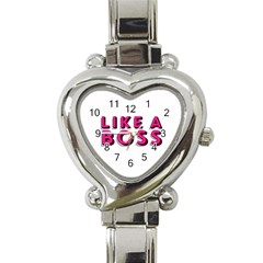 Like A Boss  Heart Italian Charm Watch