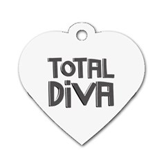 Total Diva  Dog Tag Heart (one Side) by OCDesignss