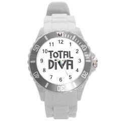 Total Diva  Round Plastic Sport Watch (l)