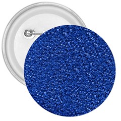 Sparkling Glitter Blue 3  Buttons