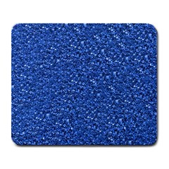 Sparkling Glitter Blue Large Mousepads