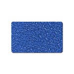 Sparkling Glitter Blue Magnet (Name Card) Front