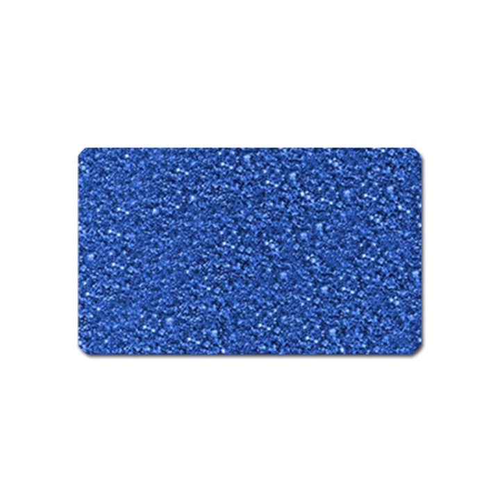 Sparkling Glitter Blue Magnet (Name Card)