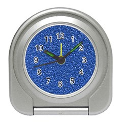 Sparkling Glitter Blue Travel Alarm Clocks