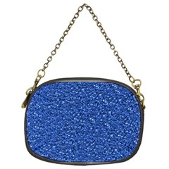 Sparkling Glitter Blue Chain Purses (two Sides)  by ImpressiveMoments