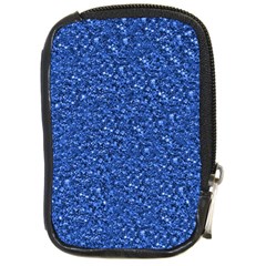 Sparkling Glitter Blue Compact Camera Cases