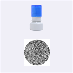 Sparkling Glitter Blue Rubber Round Stamps (Small)