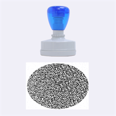 Sparkling Glitter Blue Rubber Oval Stamps