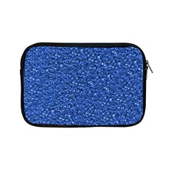 Sparkling Glitter Blue Apple iPad Mini Zipper Cases