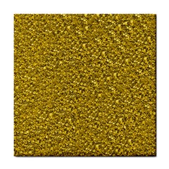 Sparkling Glitter Golden Tile Coasters