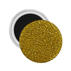 Sparkling Glitter Golden 2 25  Magnets by ImpressiveMoments