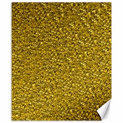 Sparkling Glitter Golden Canvas 8  X 10  by ImpressiveMoments