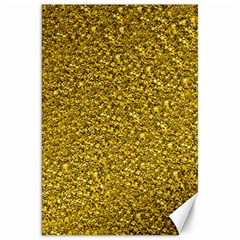 Sparkling Glitter Golden Canvas 20  X 30  