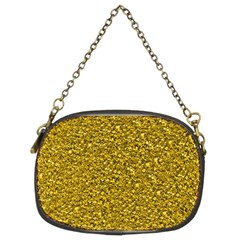 Sparkling Glitter Golden Chain Purses (two Sides) 