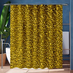 Sparkling Glitter Golden Shower Curtain 60  X 72  (medium) 