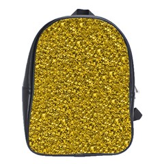 Sparkling Glitter Golden School Bags (xl)  by ImpressiveMoments