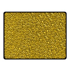 Sparkling Glitter Golden Double Sided Fleece Blanket (small) 