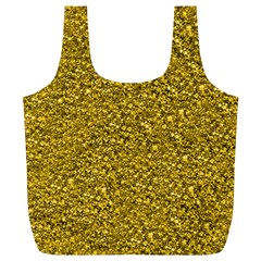 Sparkling Glitter Golden Full Print Recycle Bags (l) 