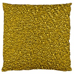 Sparkling Glitter Golden Standard Flano Cushion Cases (one Side) 