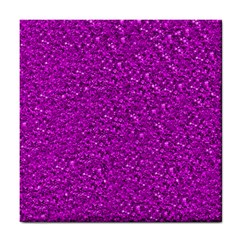 Sparkling Glitter Hot Pink Tile Coasters