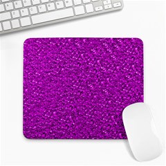 Sparkling Glitter Hot Pink Large Mousepads