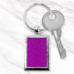 Sparkling Glitter Hot Pink Key Chains (rectangle) 